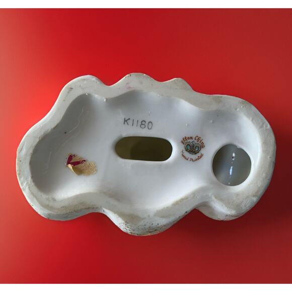 Vintage Japanese Lefton China Hand Painted Porcelain Kitsch Dragon Lady 10" Tall - Picture 4 of 4